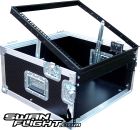 4u Lift-up Rack Mount Flight Case - Open