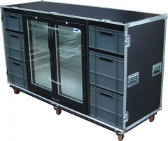 Blizzard Bar 2 Fridge & Drawer Flight Case