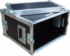 6u 2 Door Rack Flight Case Open
