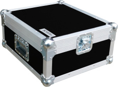 7 Inch Record Box Flight Case | Holds 400 (Rigid PVC Black)
