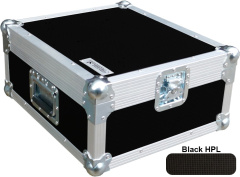 7 Inch Record Box Flight Case | Holds 400 (Rigid PVC Black)