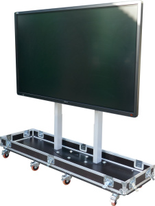 86" Plasma LCD LED Flight Case with Pro Riser Electric Lift