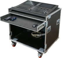 ETC Gio Control Desk with Keyboard Drawer Flight Case
