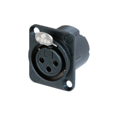 3 Pin Neutrik XLR Female Chassis Connector NC3FDLXBAG
