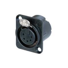 5 Pin Neutrik XLR Female Chassis Connector NC5FDLXBAG