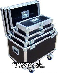 Nesting Cases Set of Four Flight Cases