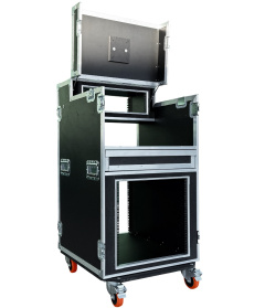 Single Production Rack 12u Foamed Shockmount Flight Case