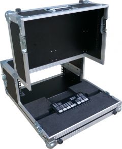 Blackmagic Design ATEM Mini Pro 19 Rack Workstation Flight Case