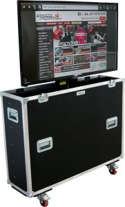 50 Inch Plasma LCD LED Flight Case with Electric Lift 