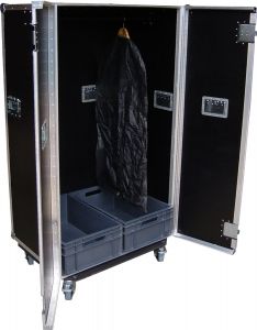 Wardrobe Flight Case with storage 