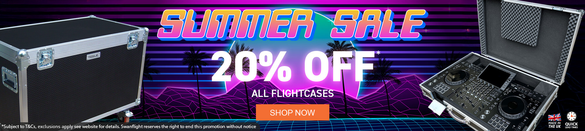 20% In The Swanflight Summer Sale