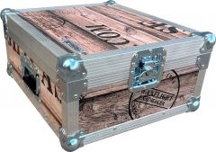 7" Record Box Holds 400 (Retro Wood)