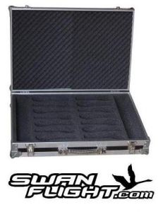 Microphone Flight Case holds 14