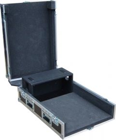 Midas M32R Live Mixer Flight Case with Dogbox and Wheels Lid Off