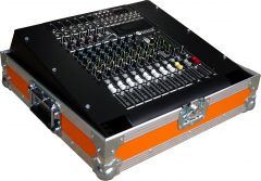 RCF L-Pad 12C Rack Mounting Mixer Flight Case - Orange In Use
